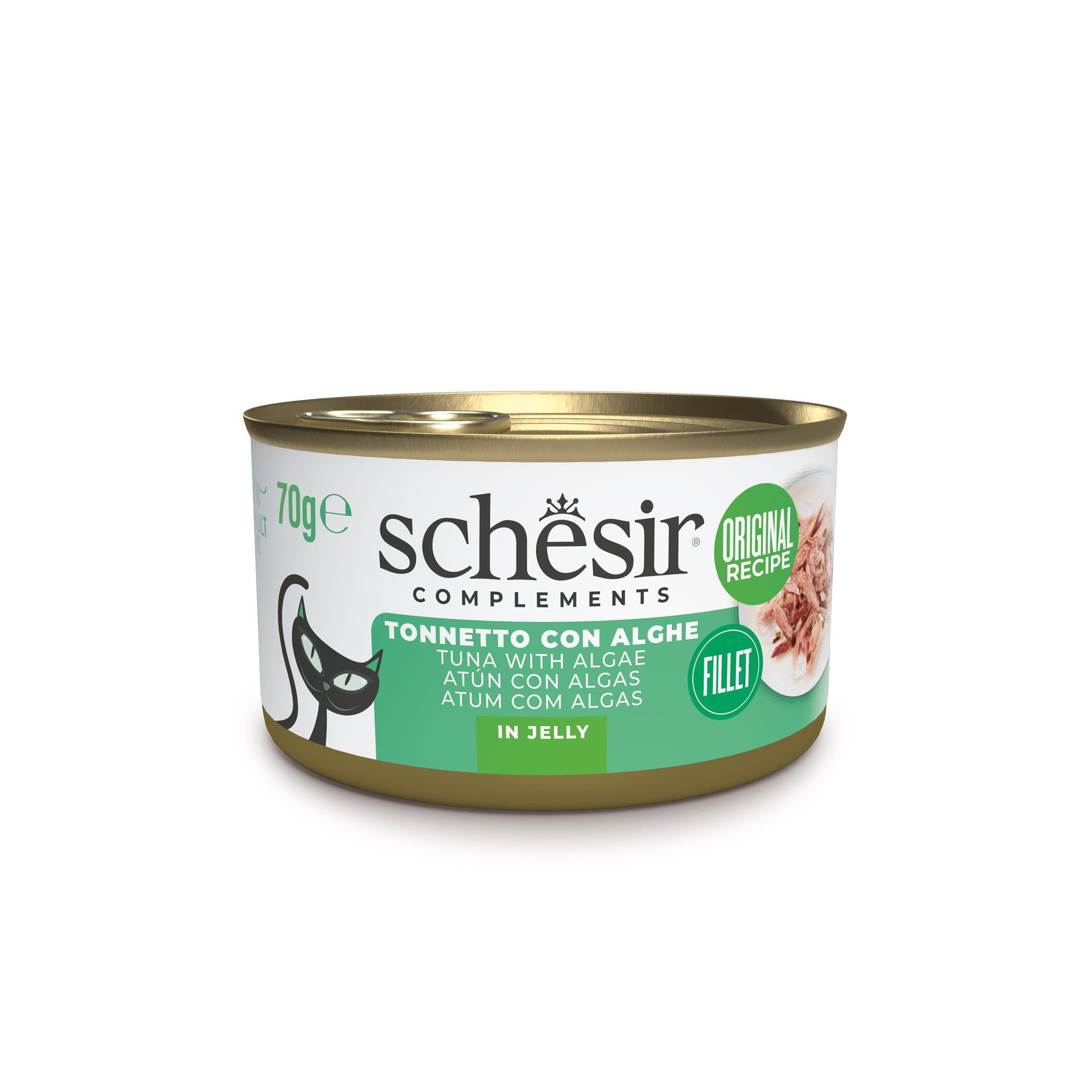 Schesir Gatto Tonnetto con Alghe 70g Lattina Schesir Gatto Tonnetto con Alghe 70g Lattina